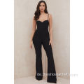 Neuheiten Sexy Skinny Collarless Jumpsuit Damen